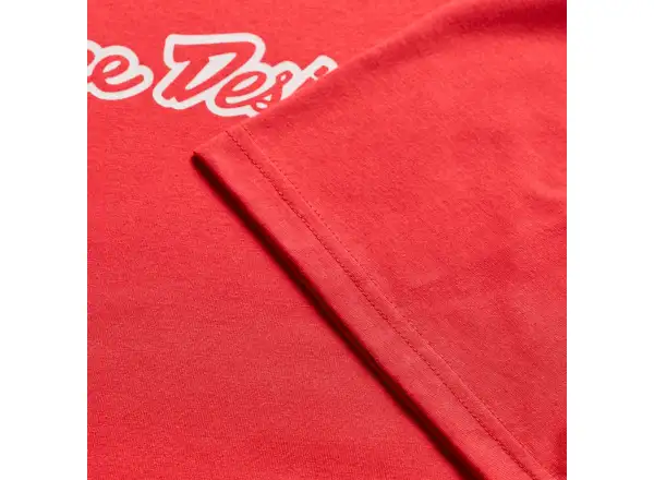 Troy Lee Designs Signature men's T-shirt short sleeve Scarlet glo