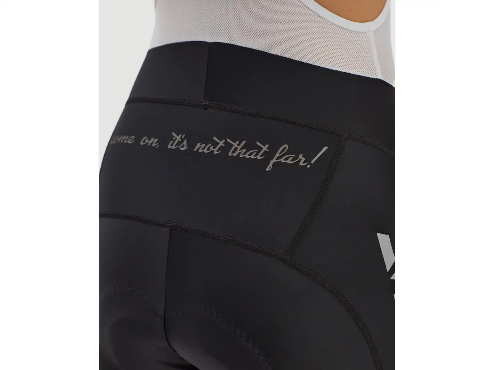 Silvini Suela women's shorts with bib and padding black/white