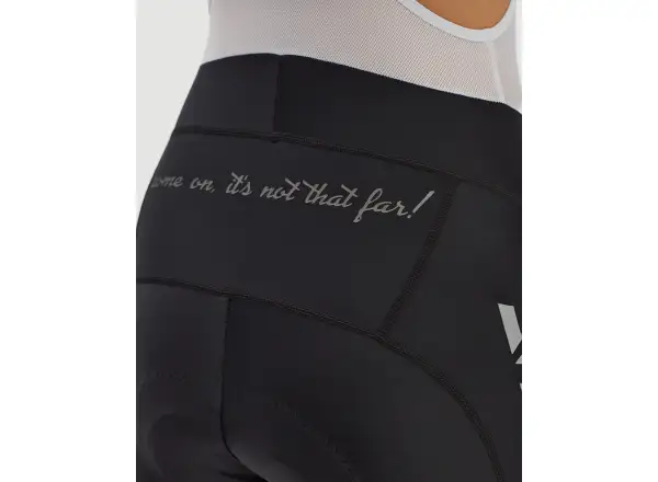 Silvini Suela women's shorts with bib and padding black/white