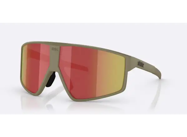 Bliz P002 sunglasses Matte Camo Green/Grey Red Revo