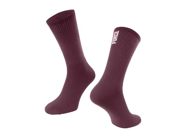 Force Longer Slim socks Burgundy