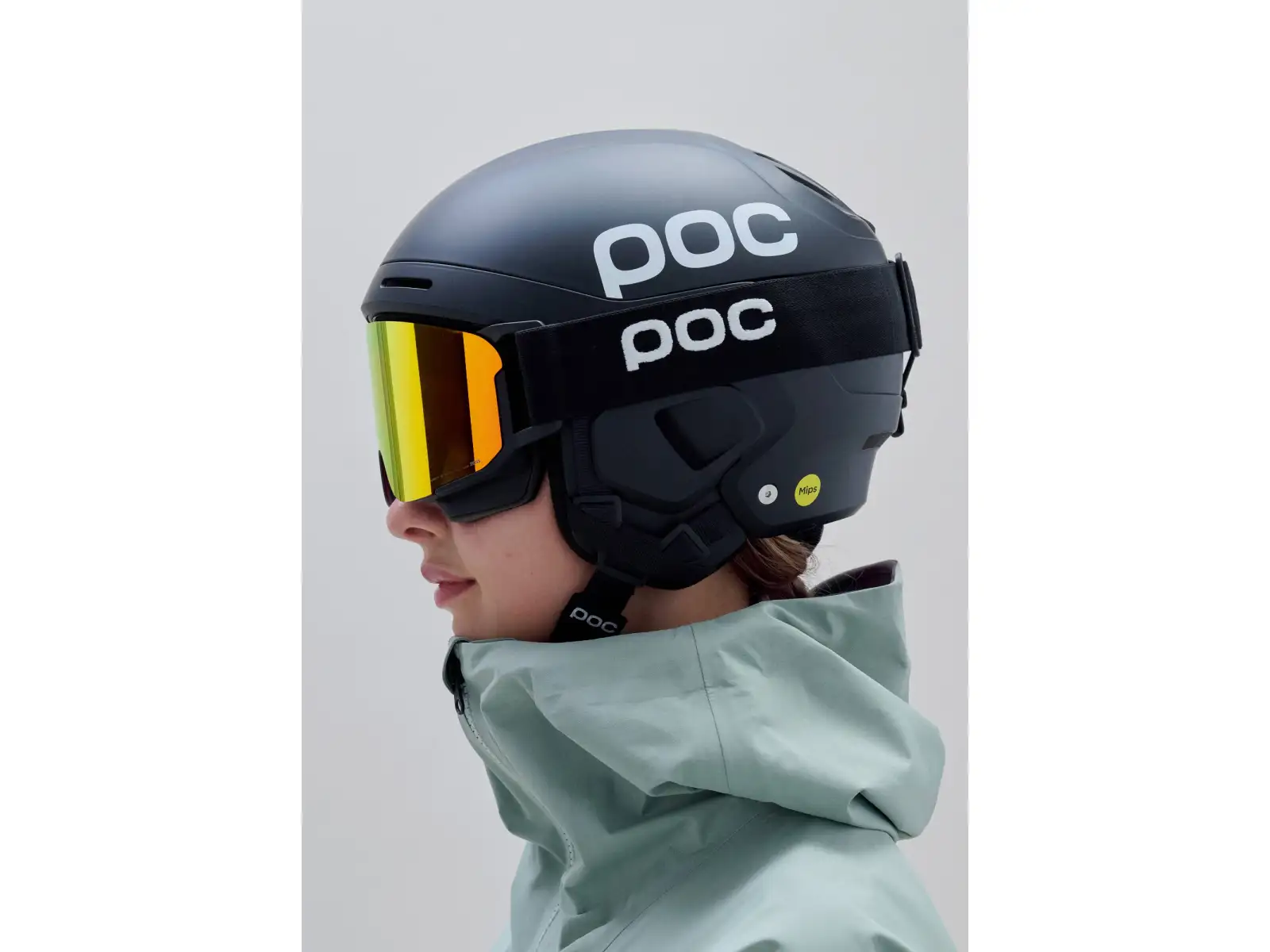 POC Nexal Mid ski goggles Uranium Black/Partly Sunny Orange