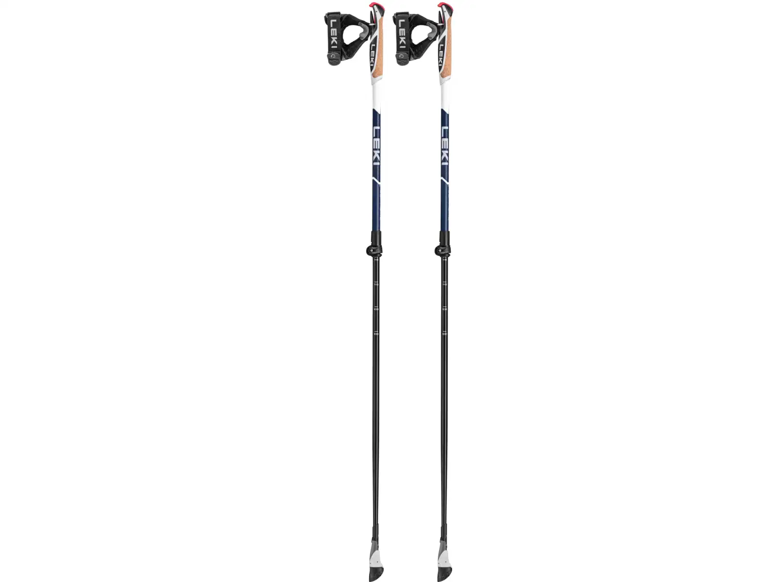 Leki Smart Supreme trekking poles Midnightblue/White size 100-130 cm