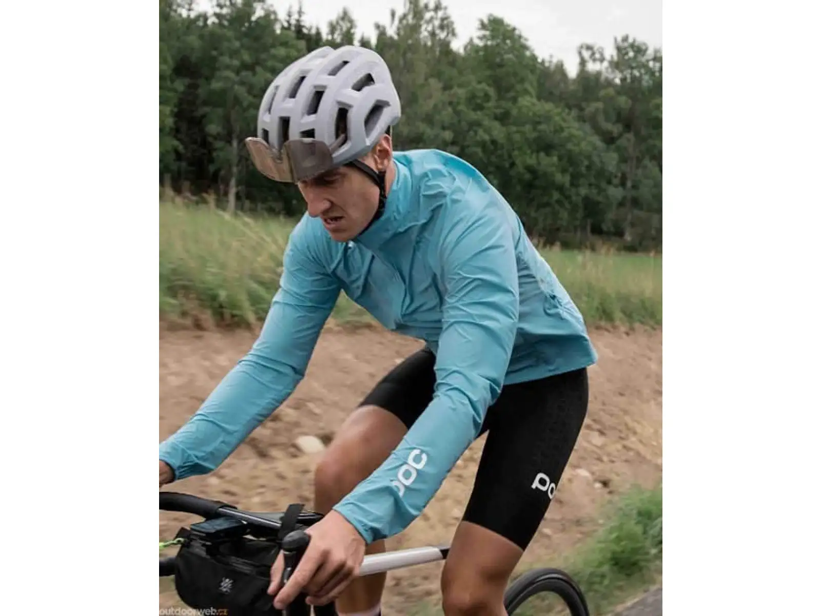 POC Pure-Lite Splash cycling jacket Basalt Blue
