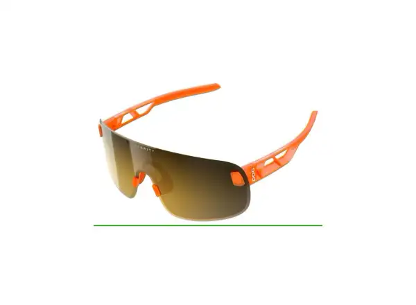 POC Elicit sunglasses Fluorescent Orange Translucent/Clarity Road/Partly Sunny Gold