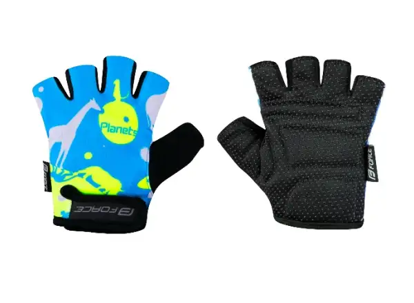 Force Planets children's gloves blue/fluo