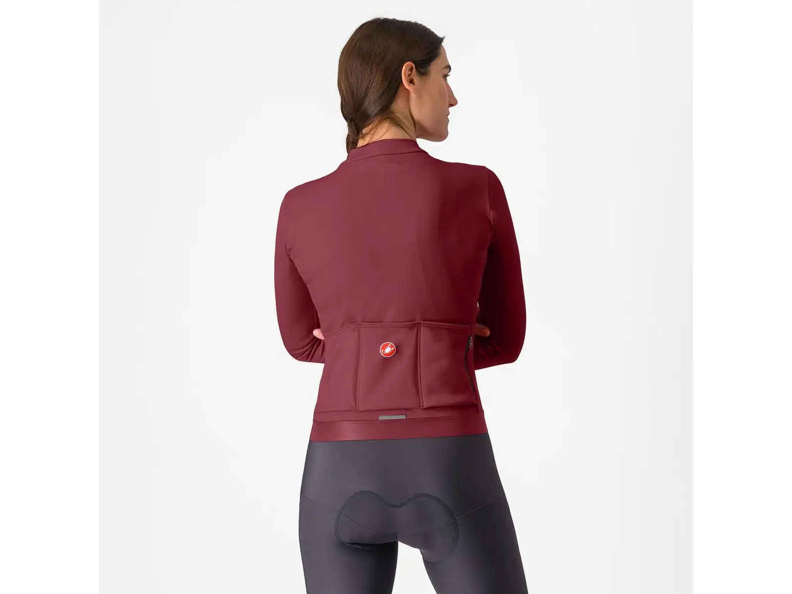 Castelli Espresso Thermal women's jersey Deep Bordeaux