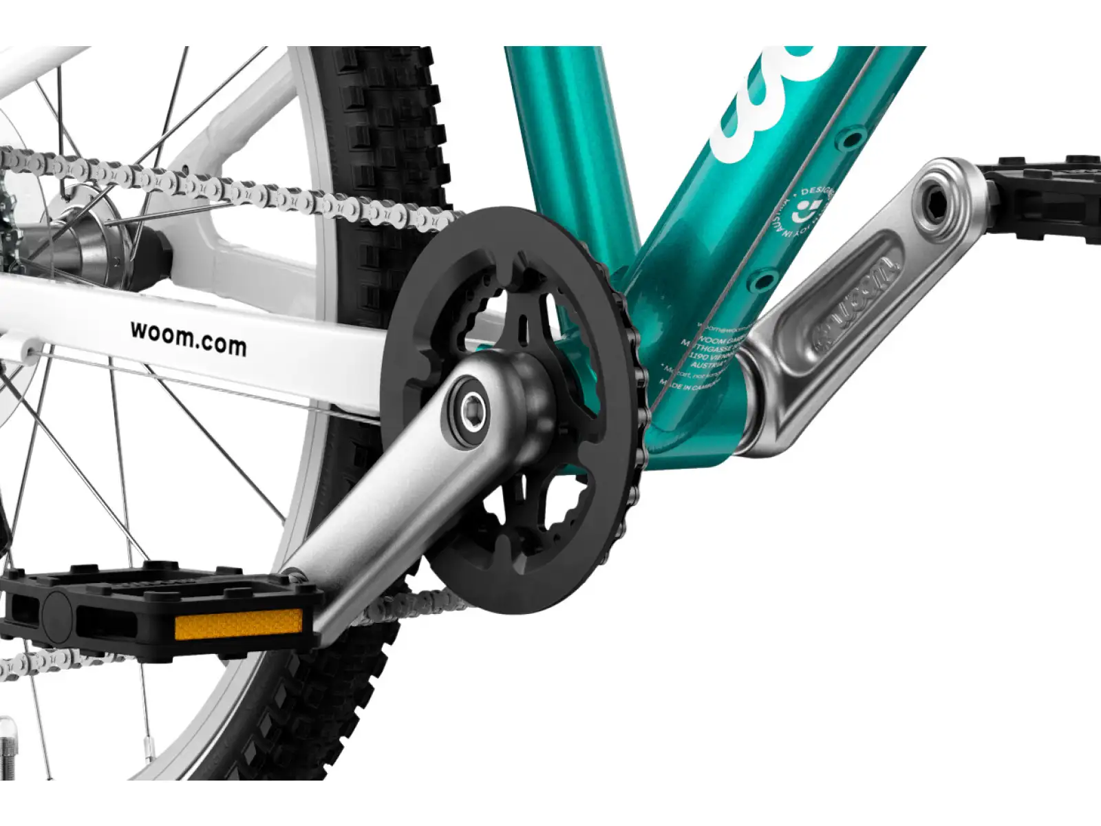 Woom GO 4 children's bike 20" Metallic Turquoise