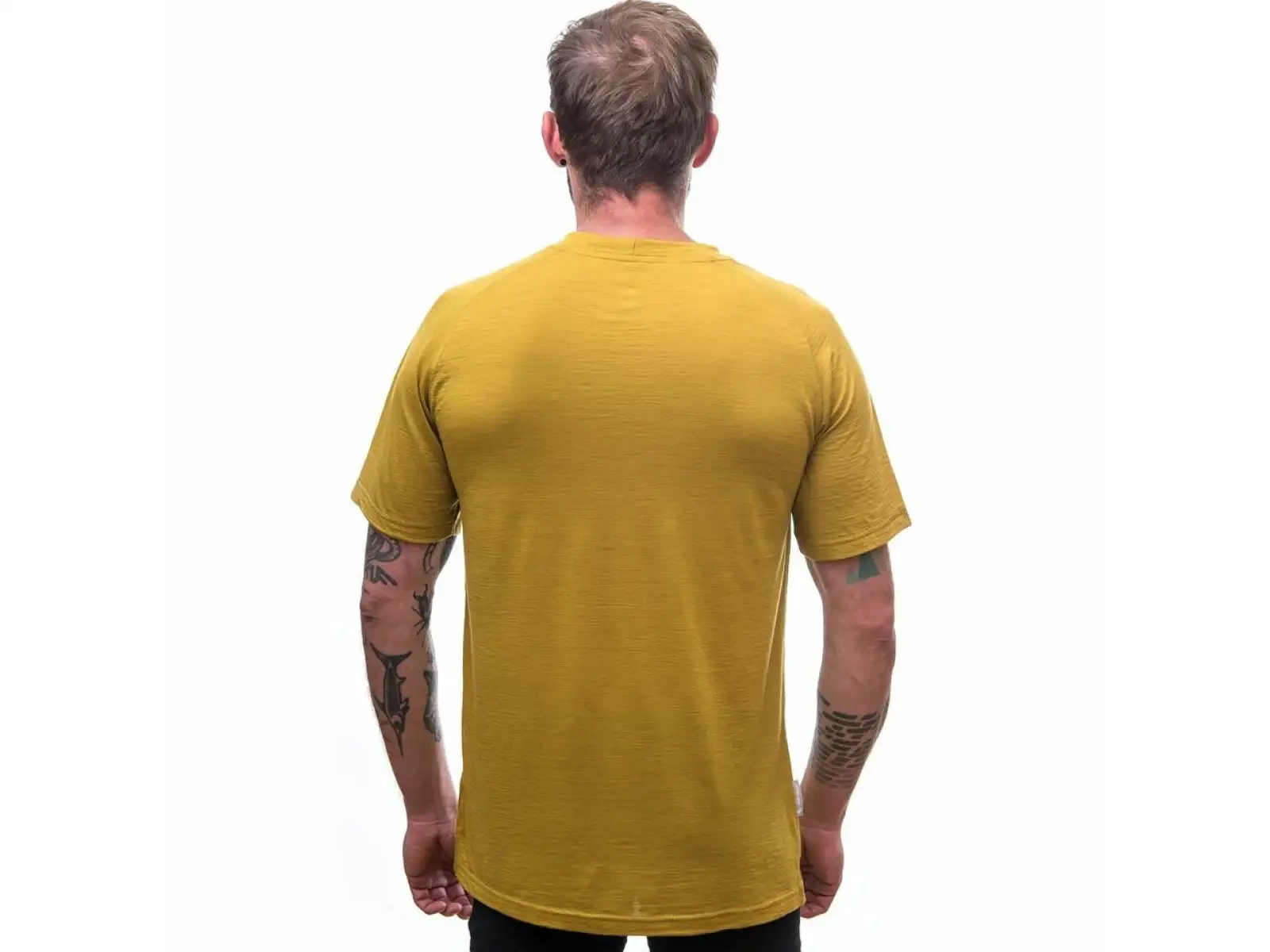 Sensor Merino Air PT Explore men's T-shirt short sleeve Mustard