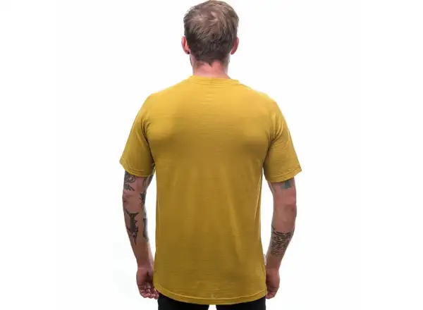 Sensor Merino Air PT Explore men's T-shirt short sleeve Mustard