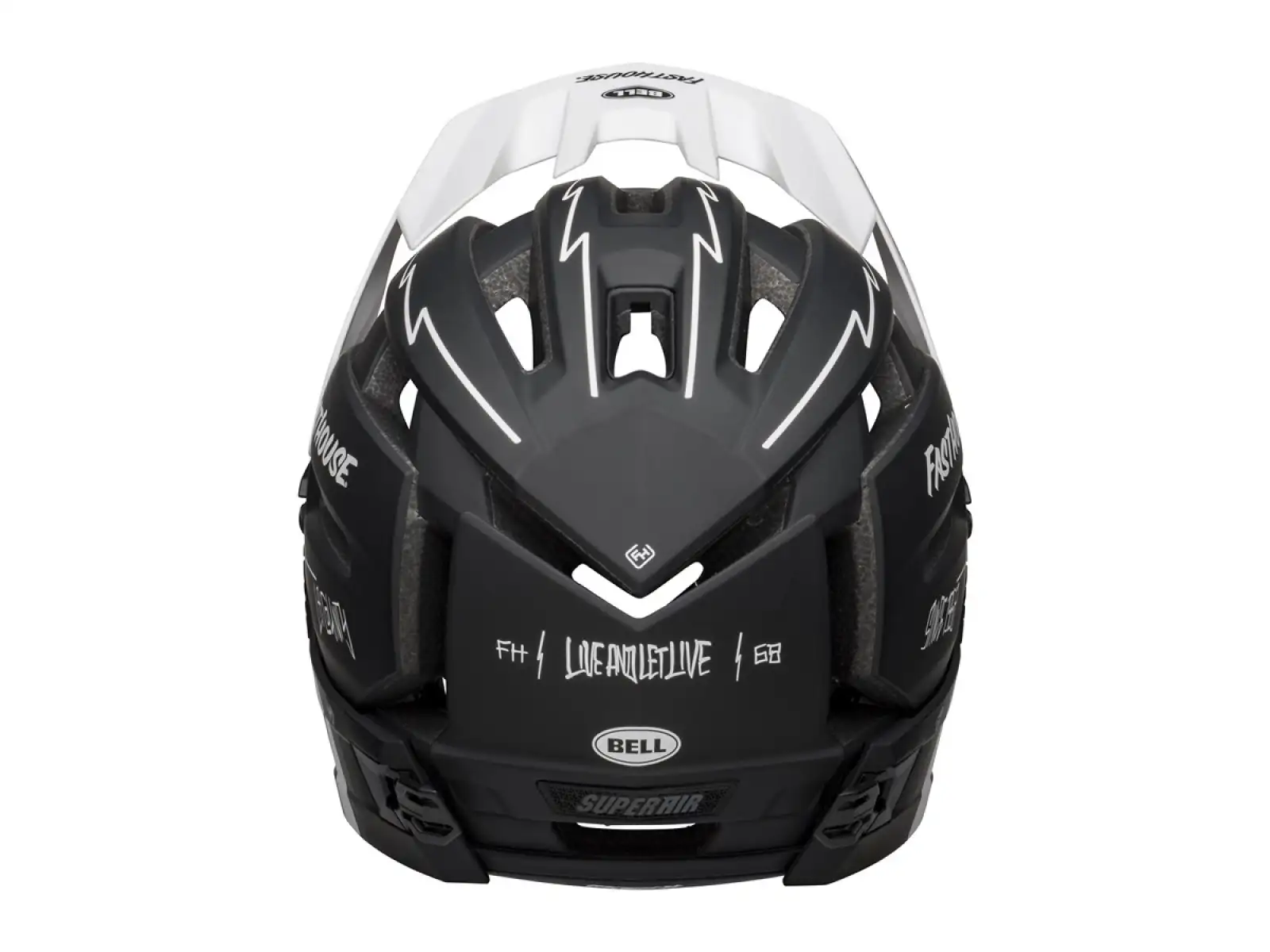 Bell Super Air R Mips helmet matte black/white fasthouse