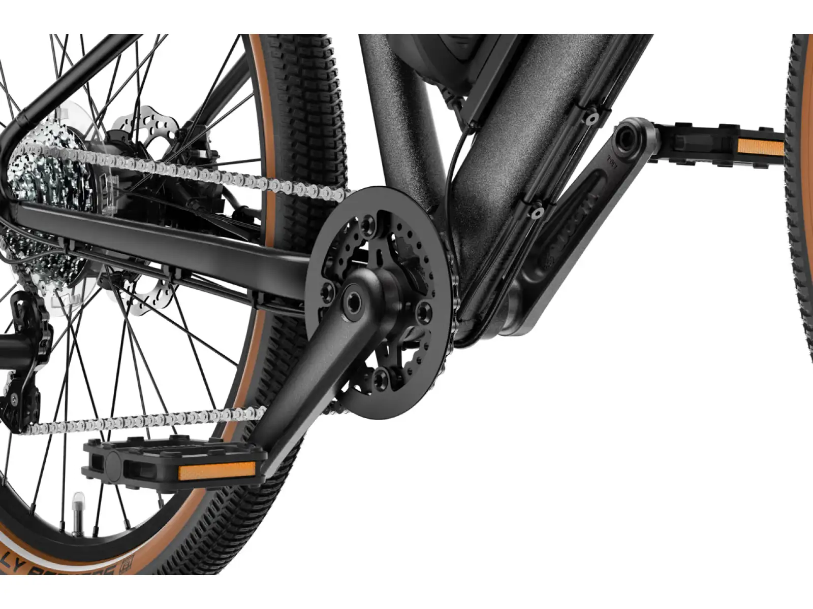 Woom Explore e 5 kids electric bike Graphite Grey