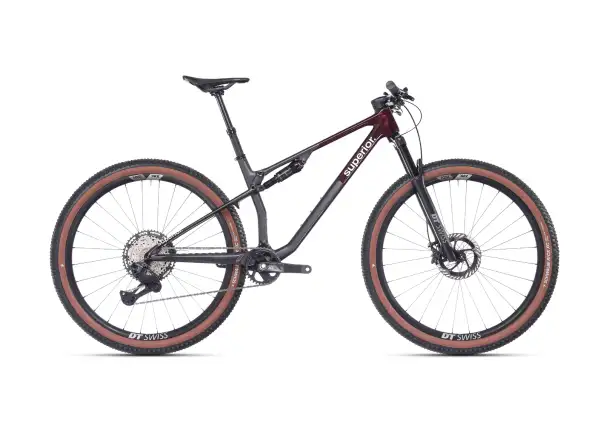 Superior XF 9.6 Team full suspension bike Gloss Carbon/Red Carbon