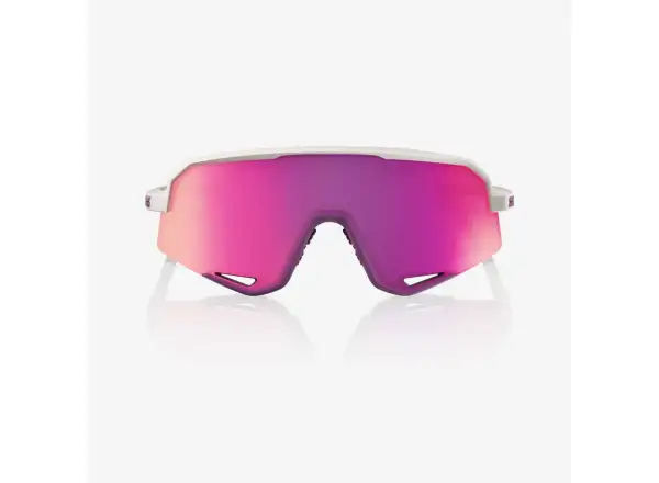 100% Slendale sunglasses Matte Chalk/Purple Multilayer Mirror Lens