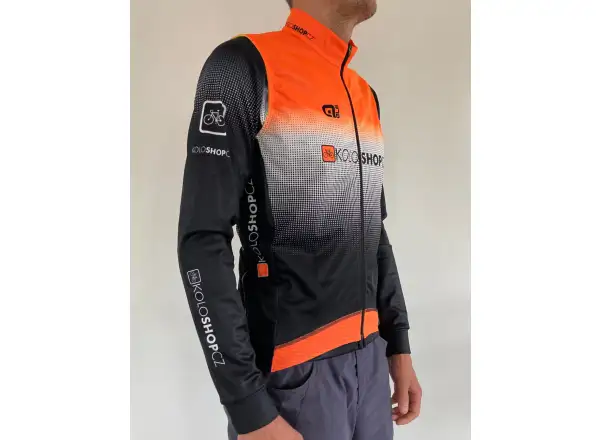 Alé PR System Koloshop men's windproof vest with pockets orange
