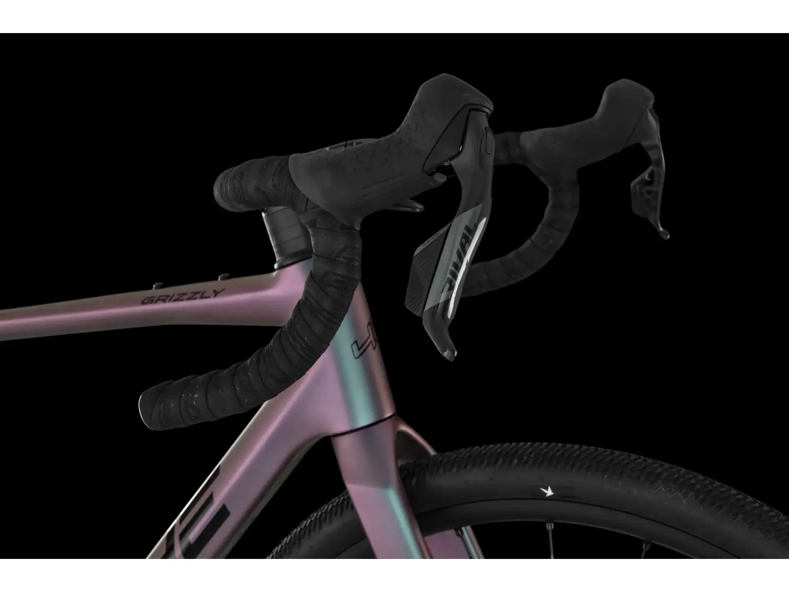 4Ever Grizzly AXS gravel bike Titan Rainbow
