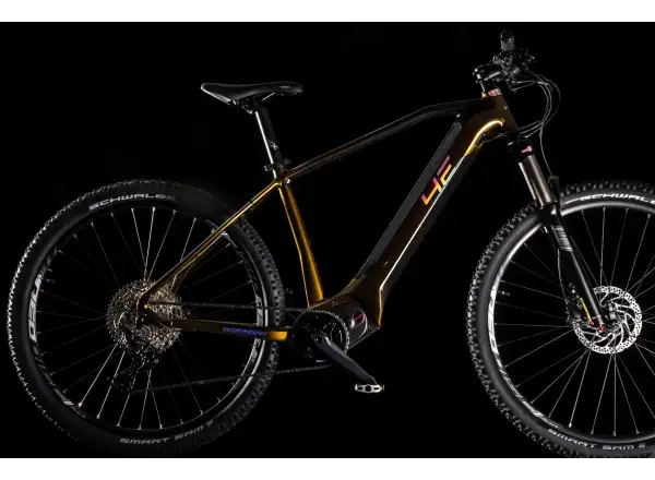 4EVER Exstream Elite Electric Mountain Bike Jungle Gold/Mirror