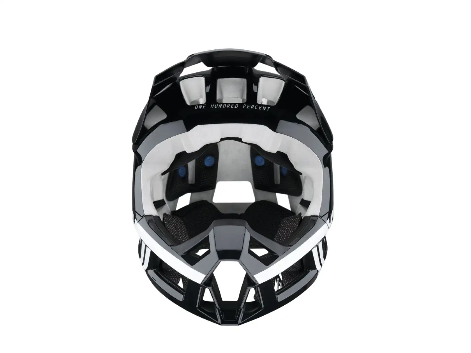 100% Trajecta w/Fidlock Helmet Black/White
