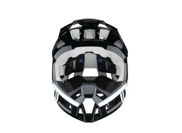 100% Trajecta w/Fidlock Helmet Black/White