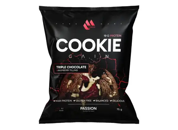 Passion MPower Cookie Gain 75g Three kinds of chocolate raspberry filling