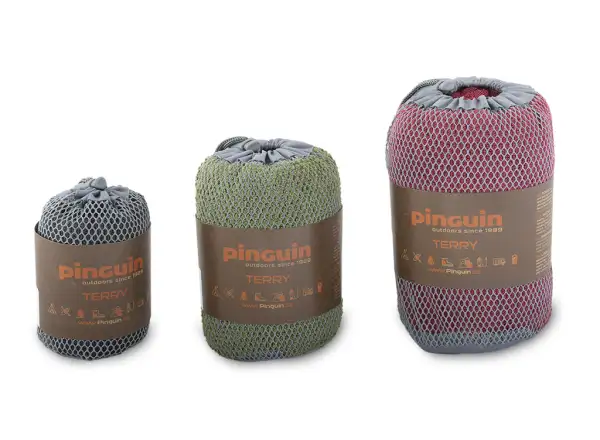 Pinguin Terry Towel towel L red (120x60 cm)