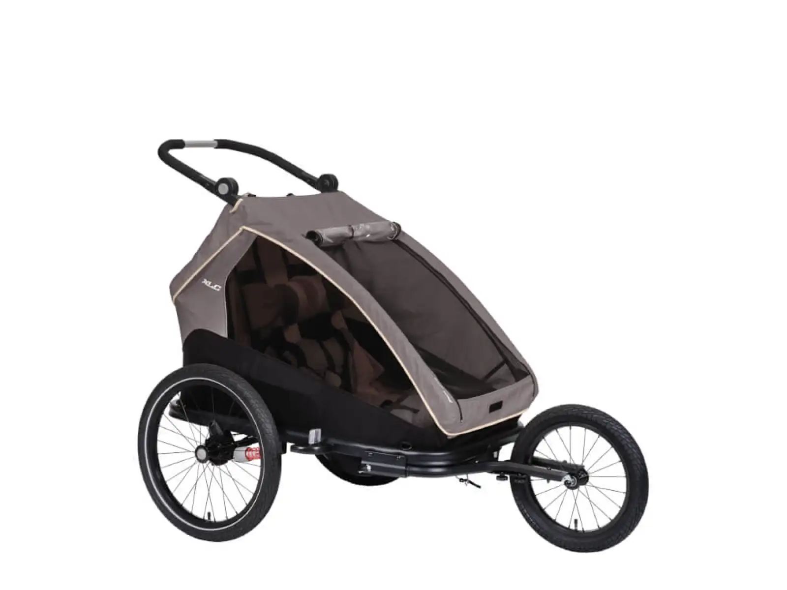 XLC DUOs BS-C10 child two-seater trailer 20" grey/beige/anthracite