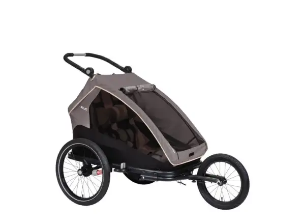 XLC DUOs BS-C10 child two-seater trailer 20" grey/beige/anthracite