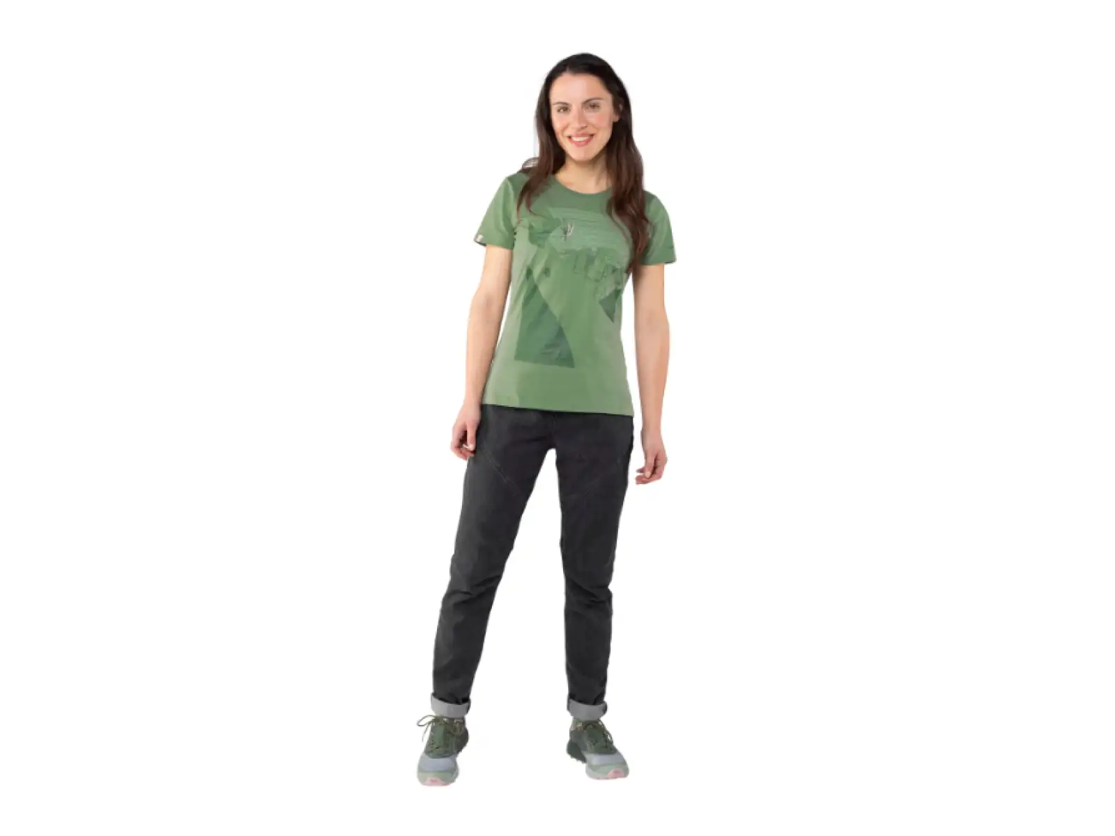 Dynafit X Simon Charriere women's T-shirt Sage/Chamonix