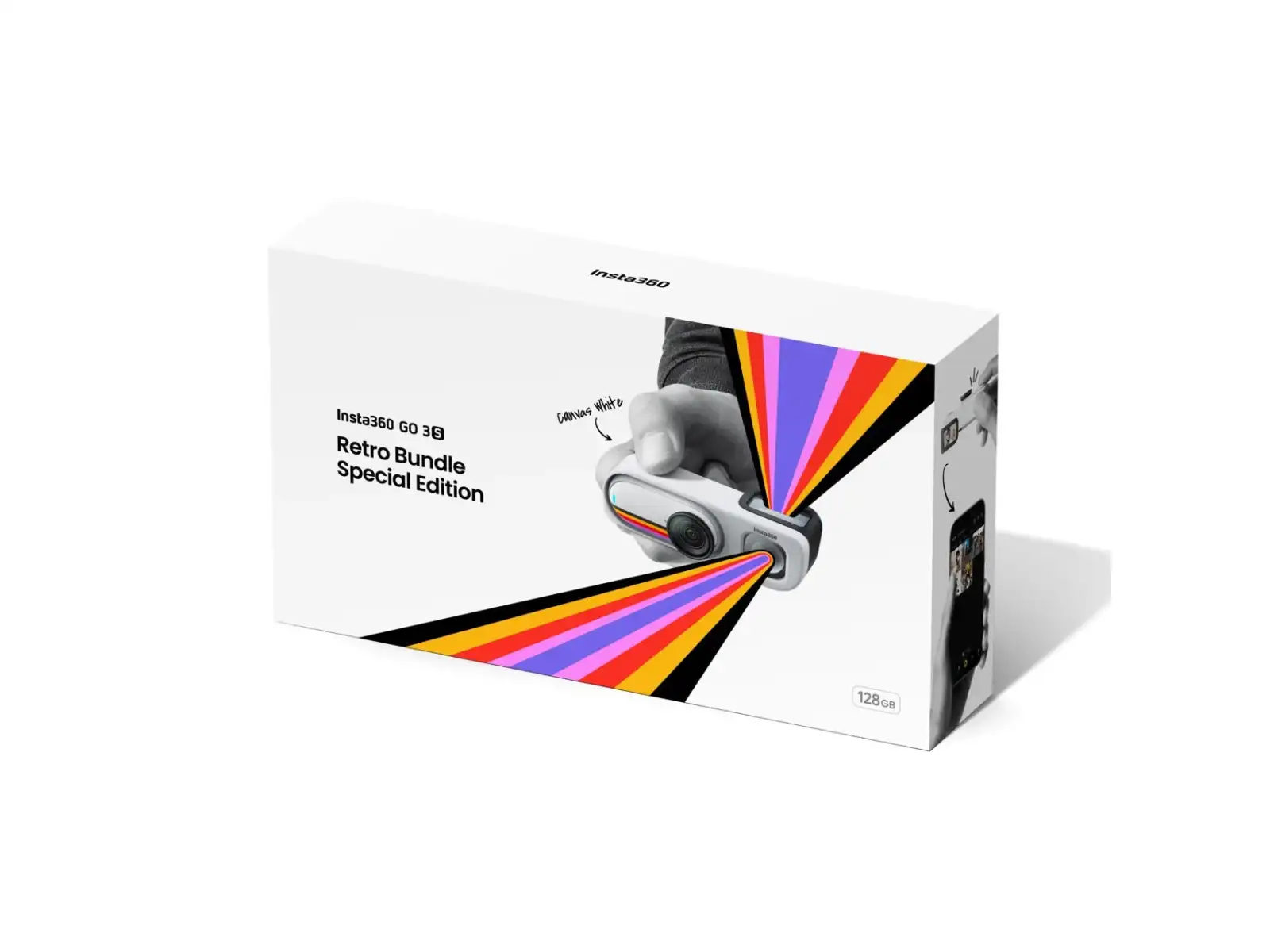 Insta360 GO 3S camera Retro bundle 64 GB special edition white
