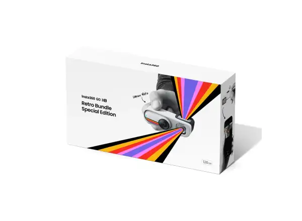 Insta360 GO 3S camera Retro bundle 64 GB special edition white