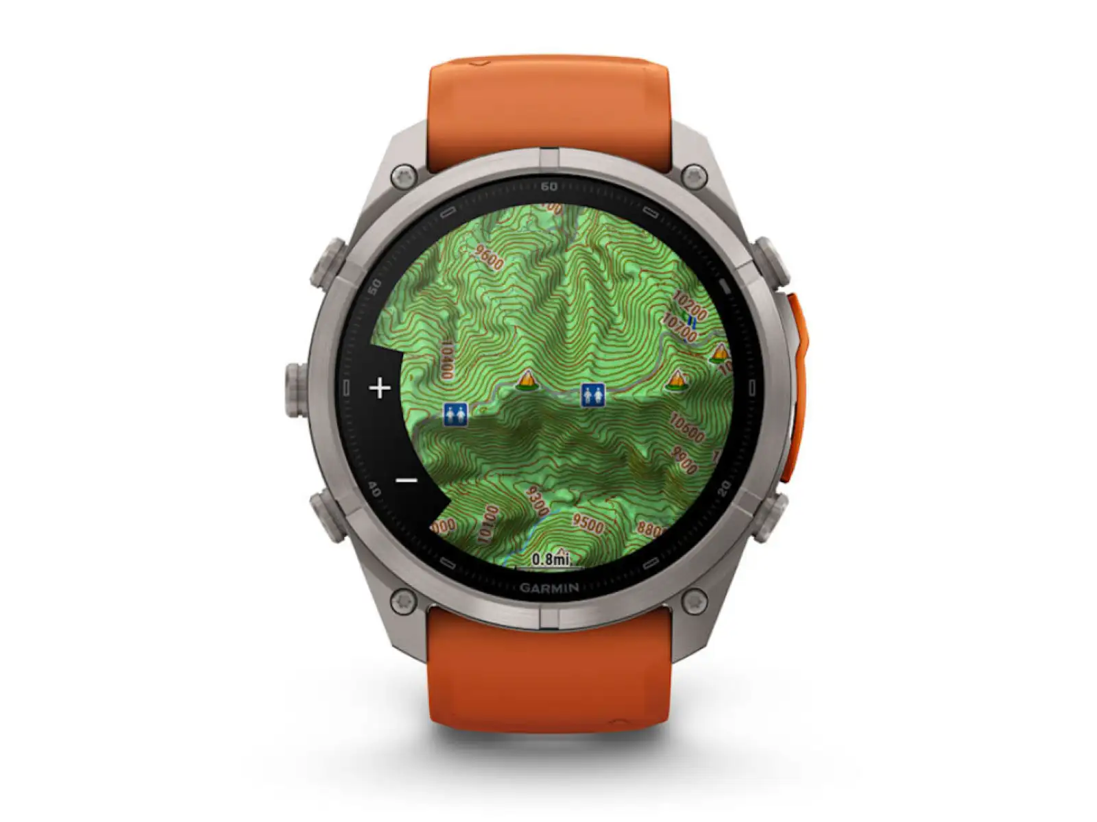 Garmin Fénix 9 Pro inReach 51 mm smart watch Titanium Autumn orange/Spark orange