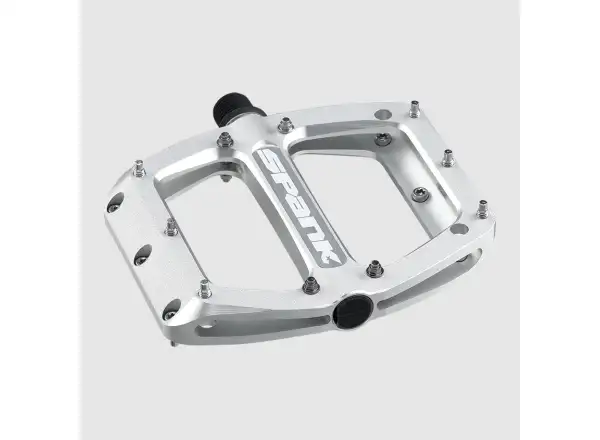 Spank Spoon 90 platform pedals Raw Silver