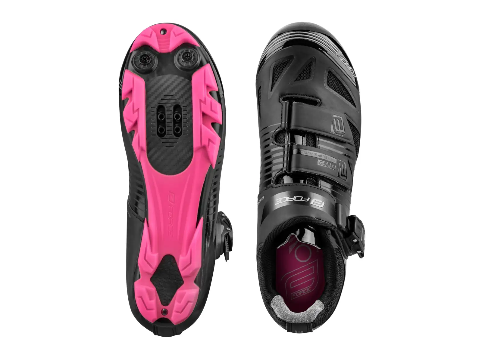 Force MTB Turbo lady women's cycling shoes black/pink