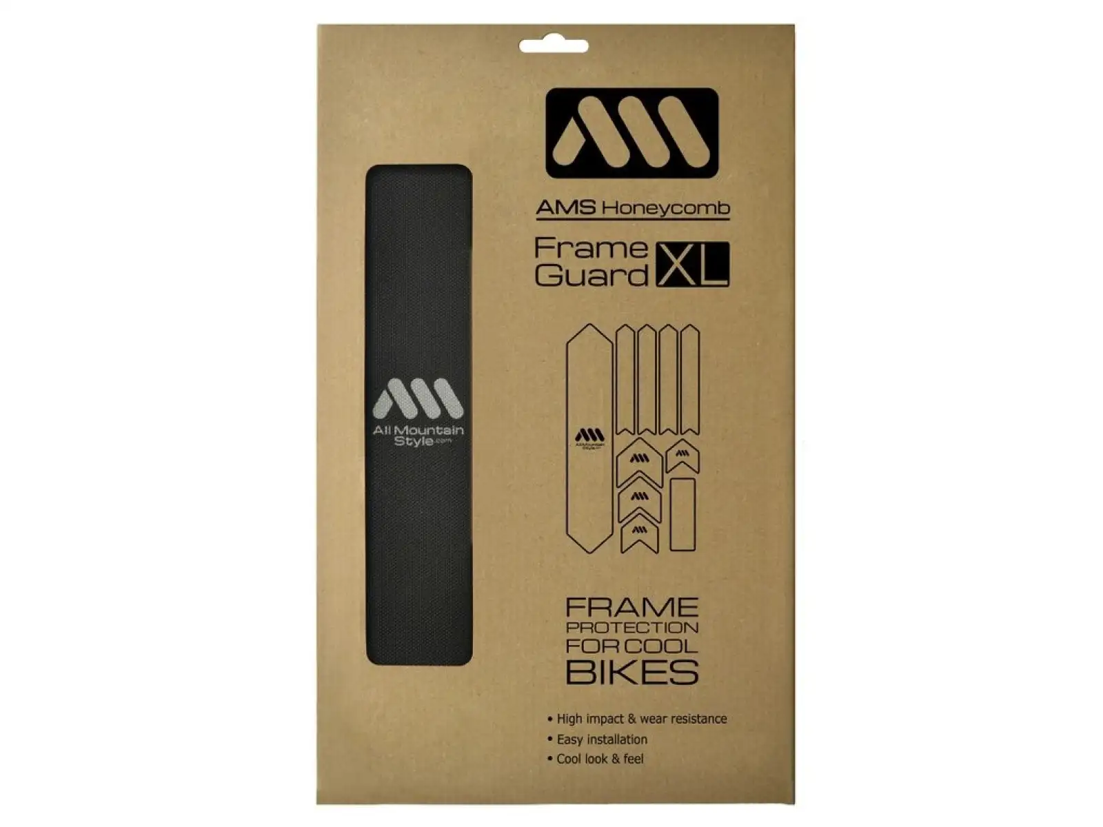 All Mountain Style frame protection stickers Extra Black/Silver
