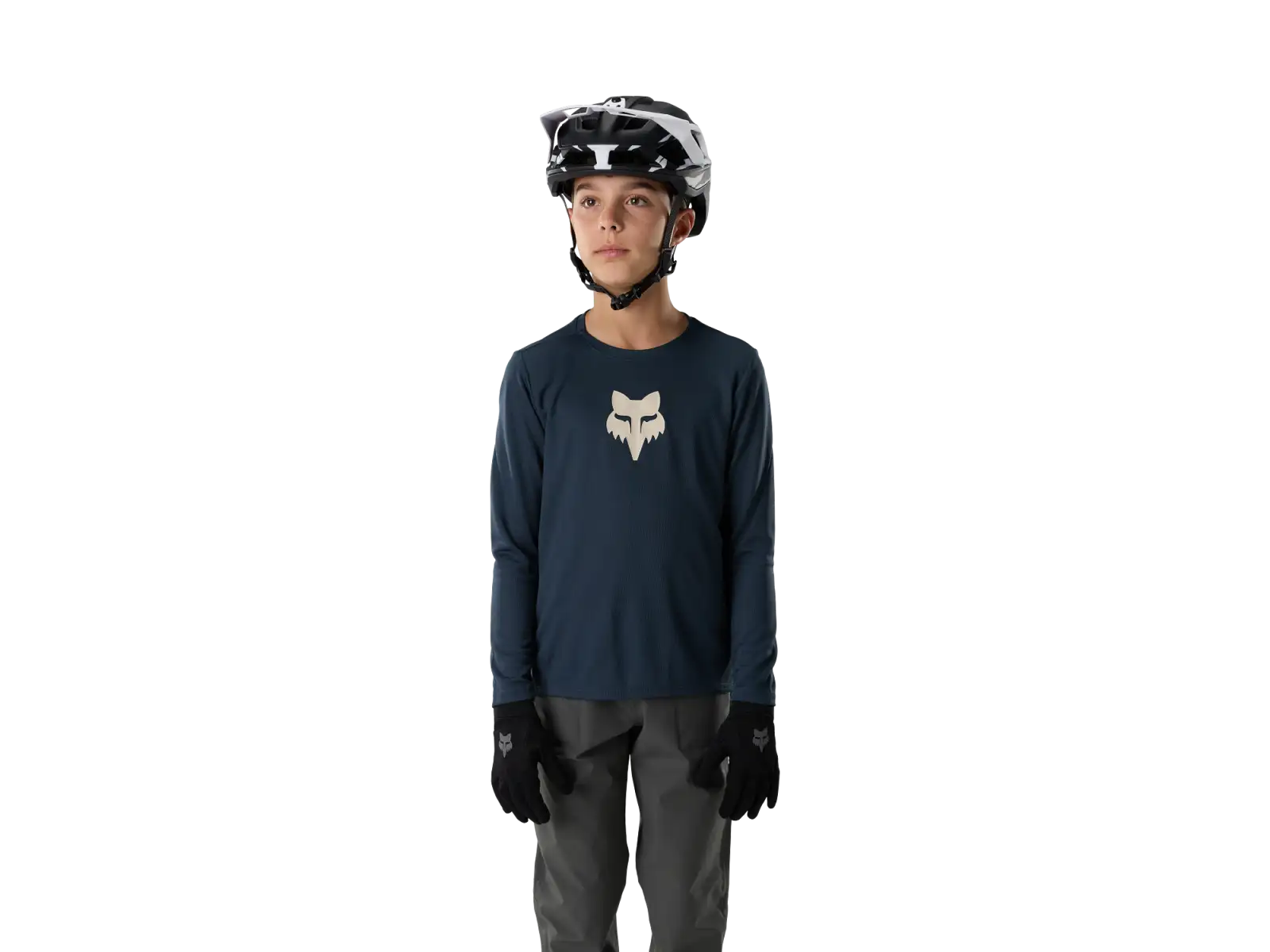 Fox Ranger Youth Head kids jersey long sleeve Galaxy blue