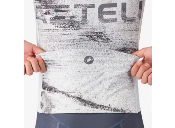 Castelli Stratus Logo men's jersey short sleeve White/Smoky Gray