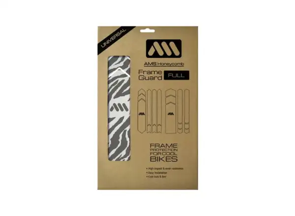 All Mountain Style frame protection stickers Full Zebra Grey