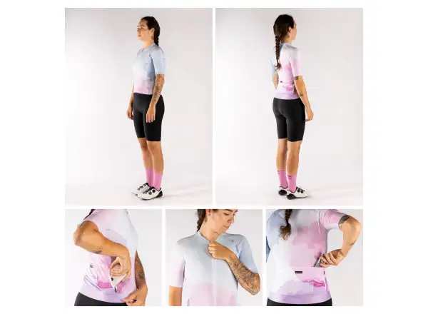 Force Splash Lady women's jersey short sleeve pink/blue
