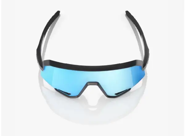 100% Slendale Matte Black/HiPER Blue Multilayer Mirror Sunglasses
