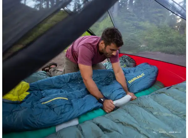 Therm-A-Rest Saros Regular Sleeping Bag -6°C blue-grey