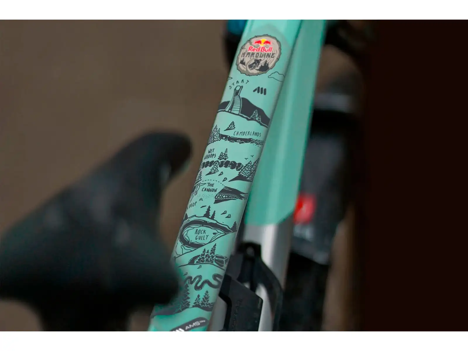 AMS Frame Guard Extra protective decals on frame RedBull/Hardline/Dark Grey