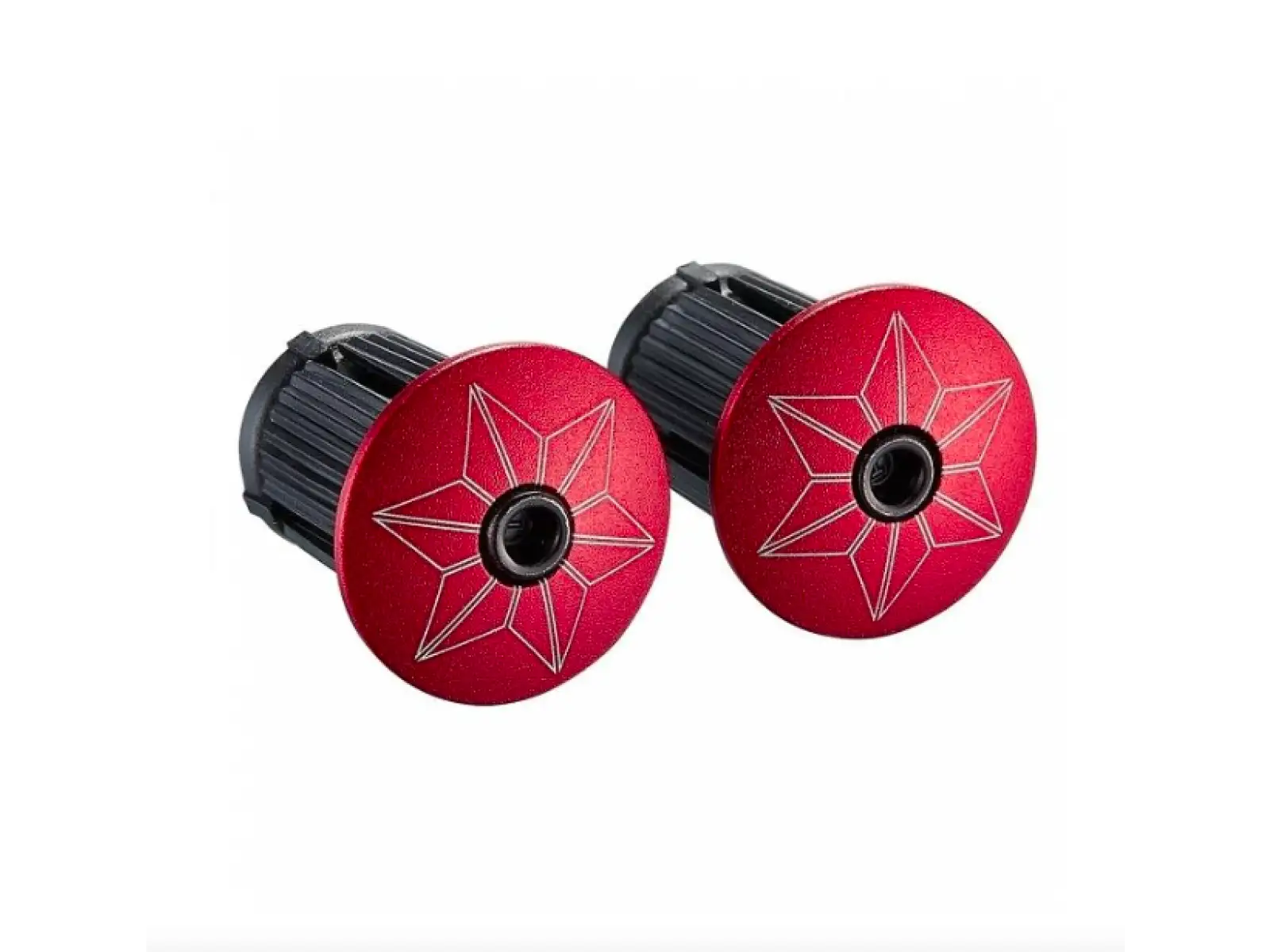 Supacaz Super Sticky Kush Splat tape Neon Red/Red plugs