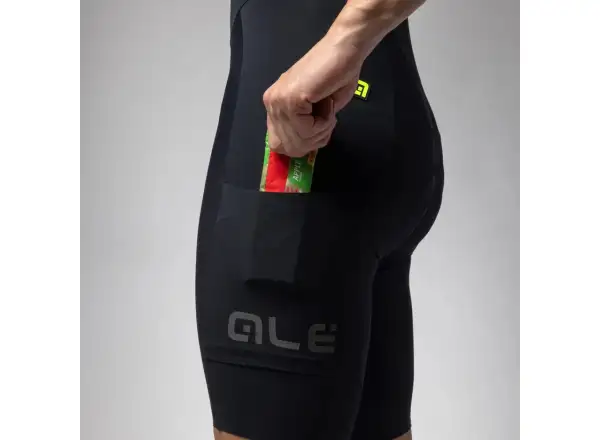 Alé Off Road Gravel-Pro men's shorts with padding and bib Black
