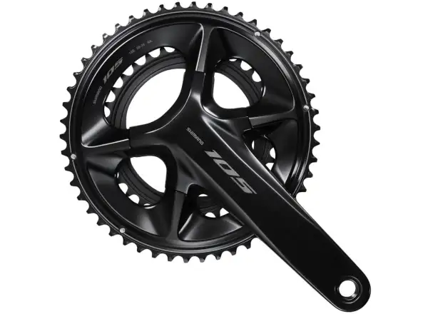 Shimano 105 FC-R7100 2x12sp. road crankset 50x34 teeth black