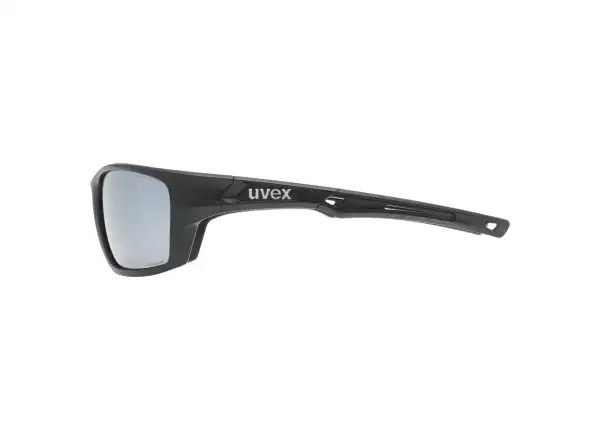 Uvex Sportstyle 232 P glasses Black Mat Red/Polavision Mirror Silver