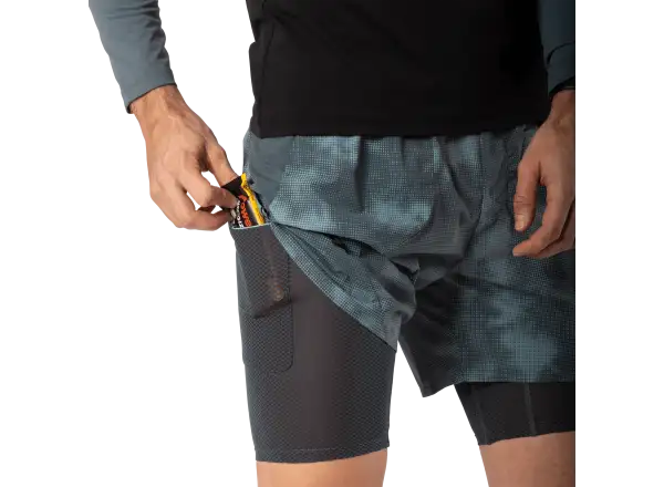 Dynafit Trail Reflective 2in1 men's running shorts Cinder