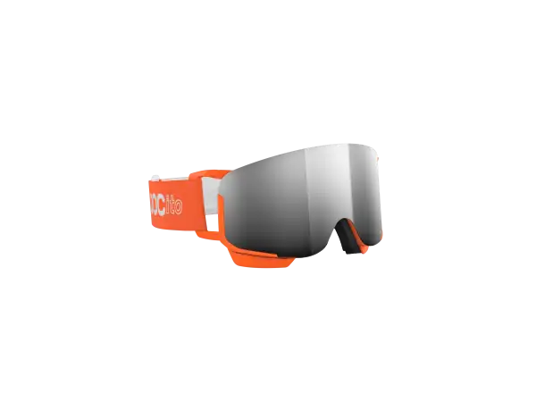 POC POCito Nexal kids ski goggles Fluorescent Orange/Partly Sunny Silver