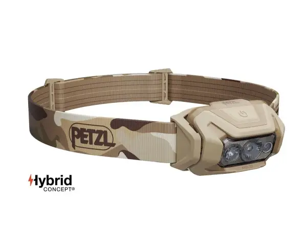 Petzl Aria 2R RGB headlamp camouflage