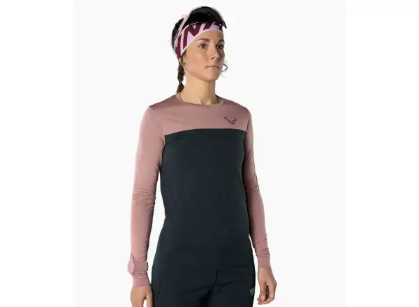 Dynafit Traverse S-Tech women's shirt long sleeve Blueberry/Mokarosa