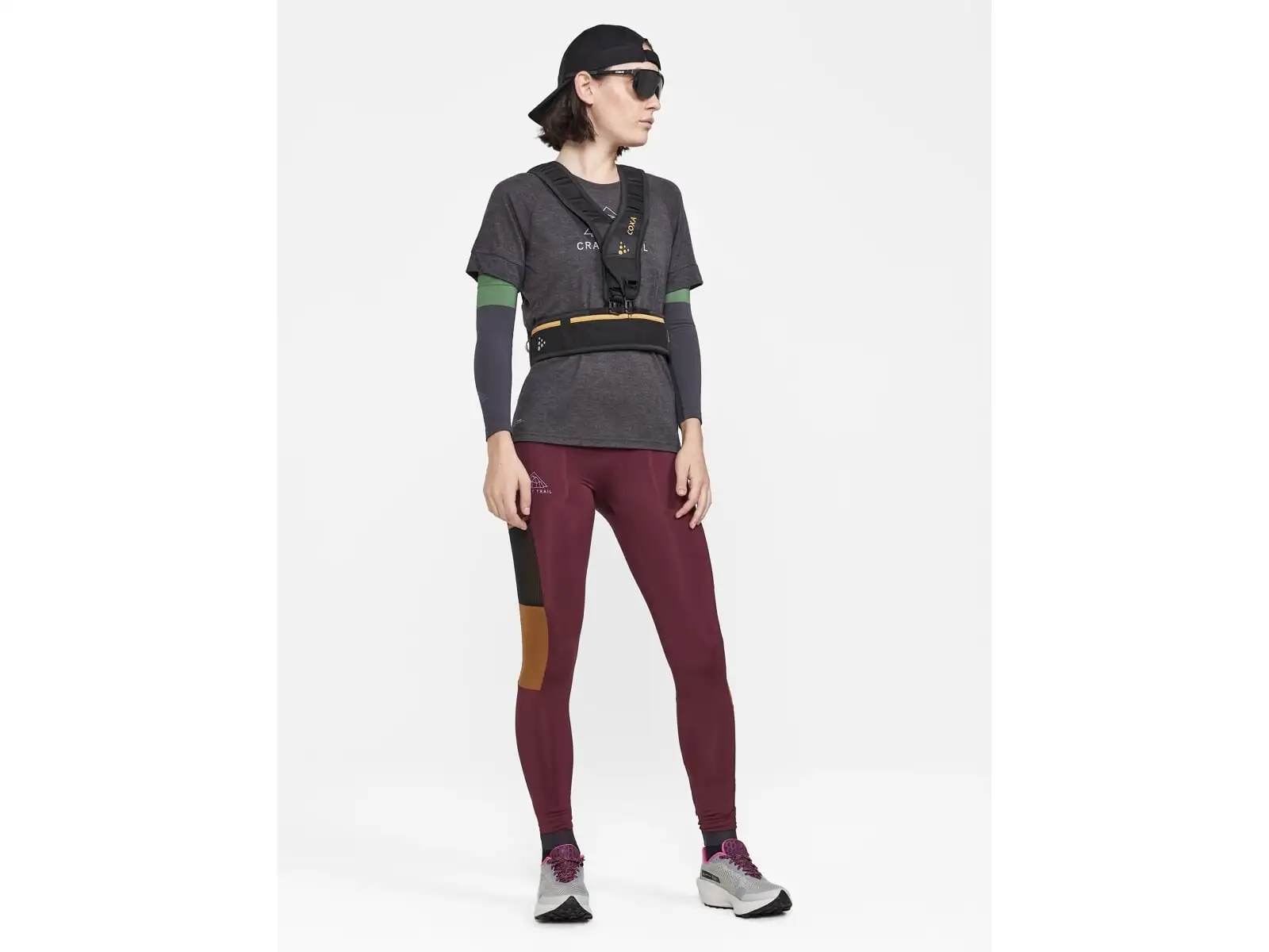 Craft ADV Trail Wool women's short sleeve shirt black